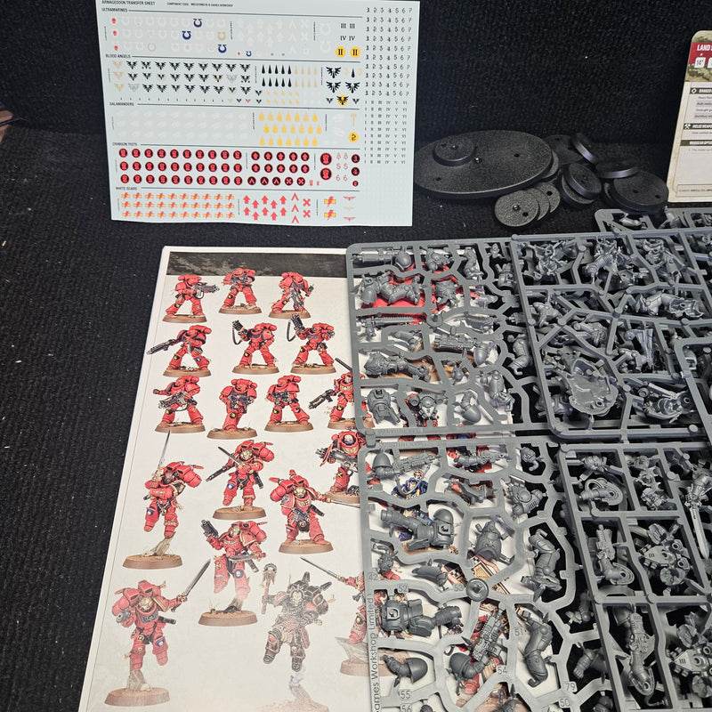 Armageddon Space Marine Army Half w/ Datacards & Transfers (40K 11th Edition) (Pre-Owned)