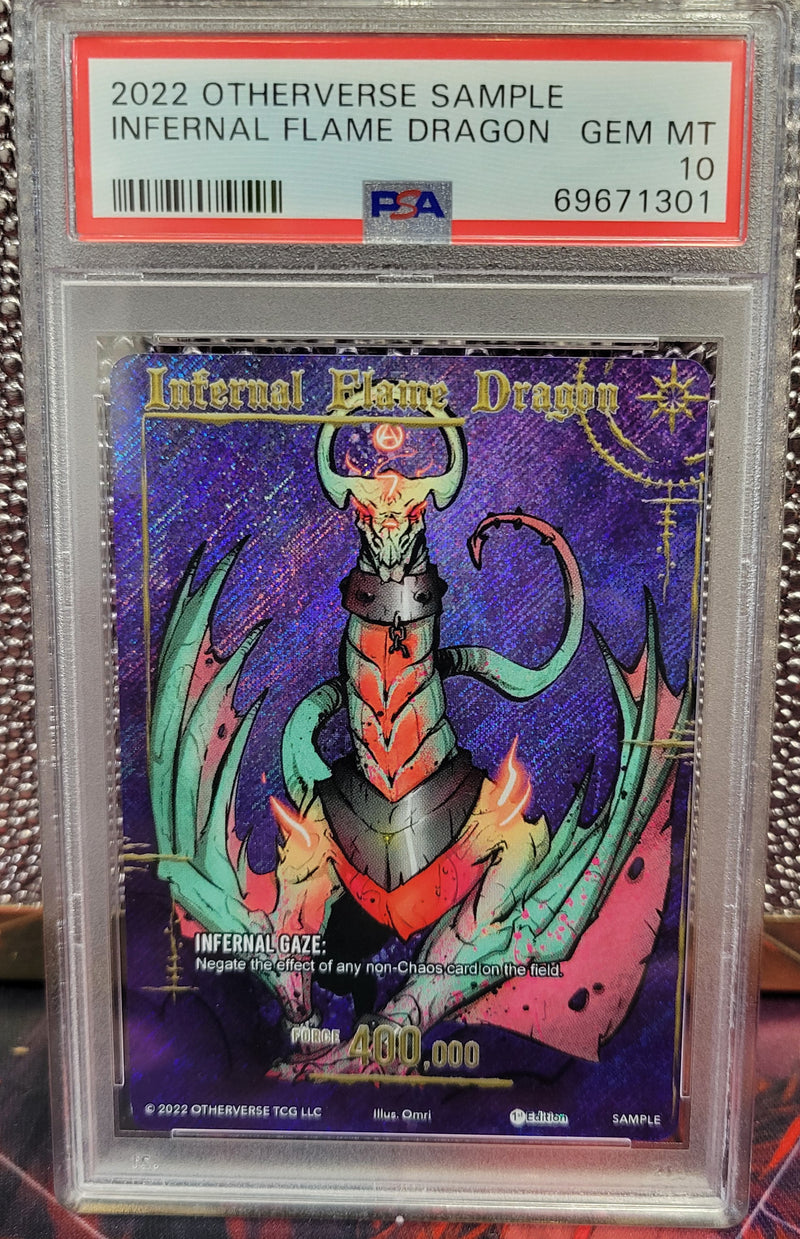 GRADED [PSA 10] 2022 OTHERVERSE SAMPLE INFERNAL FLAME DRAGON