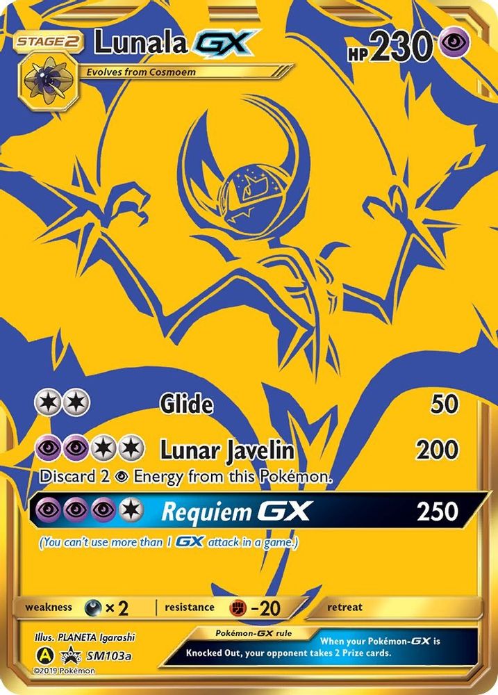 Lunala GX (SM103a) [Sun & Moon: Black Star Promos]