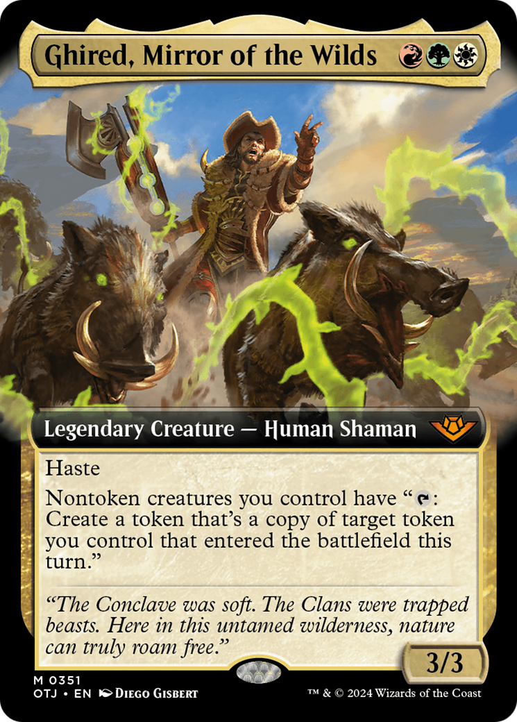 Ghired, Mirror of the Wilds (Extended Art) [Outlaws of Thunder Junction]