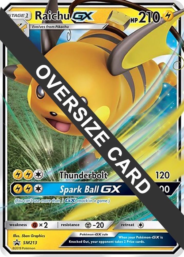 Raichu GX (SM213) (Jumbo Card) [Sun & Moon: Black Star Promos]