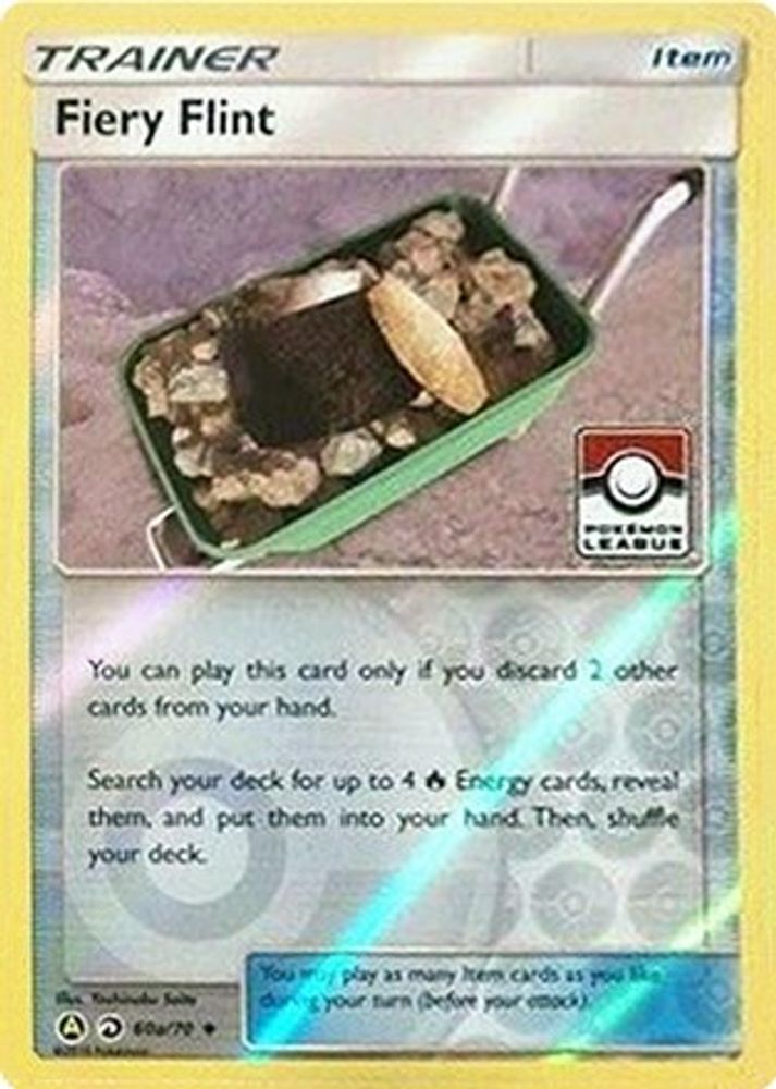 Fiery Flint (60a/70) (League Promo) [Sun & Moon: Dragon Majesty]