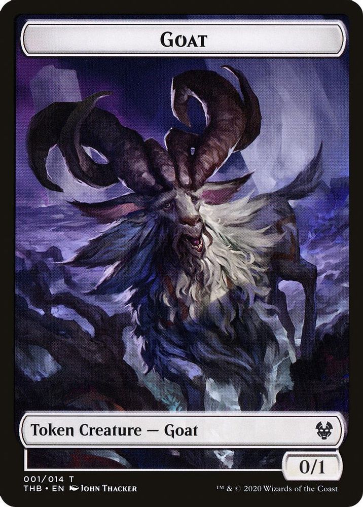 Goat // Satyr Double-sided Token [Theros Beyond Death Tokens]