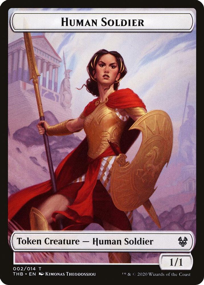 Human Soldier // Nightmare Double-sided Token [Theros Beyond Death Tokens]