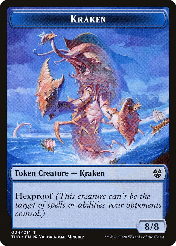 Kraken // Satyr Double-sided Token [Theros Beyond Death Tokens]