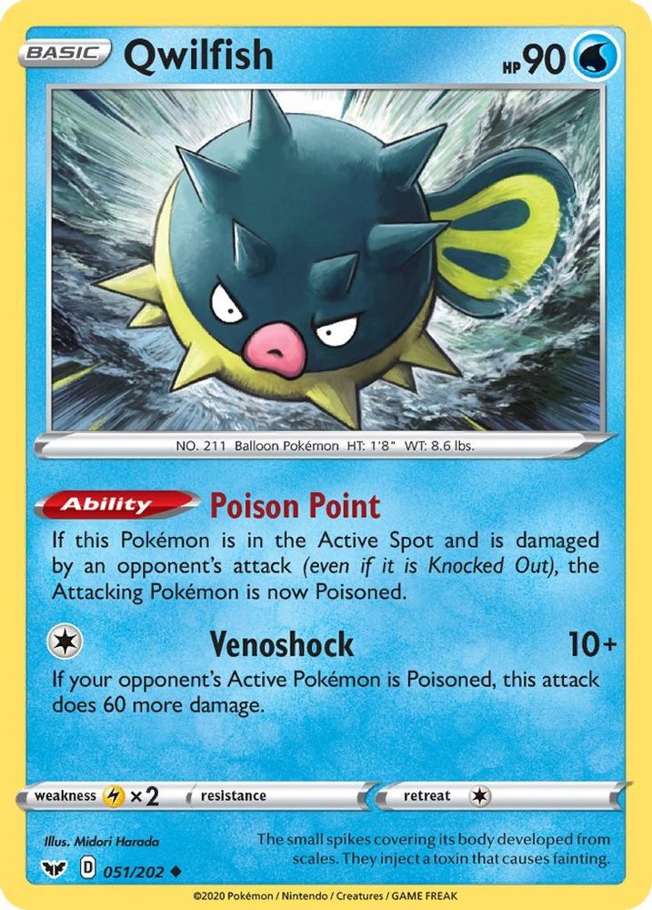 Qwilfish (051/202) [Sword & Shield: Base Set]