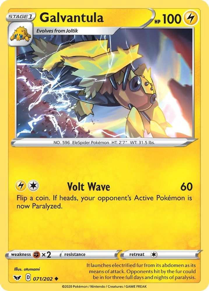 Galvantula (071/202) [Sword & Shield: Base Set]