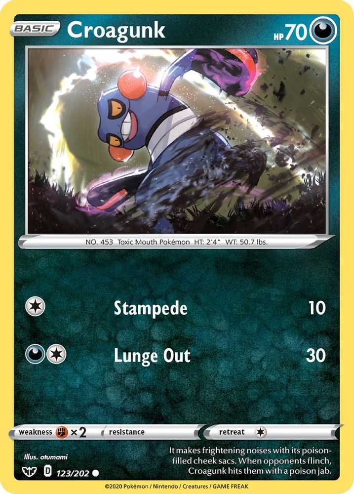 Croagunk (123/202) [Sword & Shield: Base Set]
