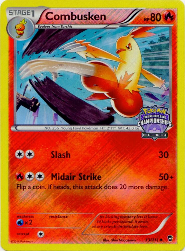 Combusken (13/111) (States Championship Promo) [XY: Furious Fists]
