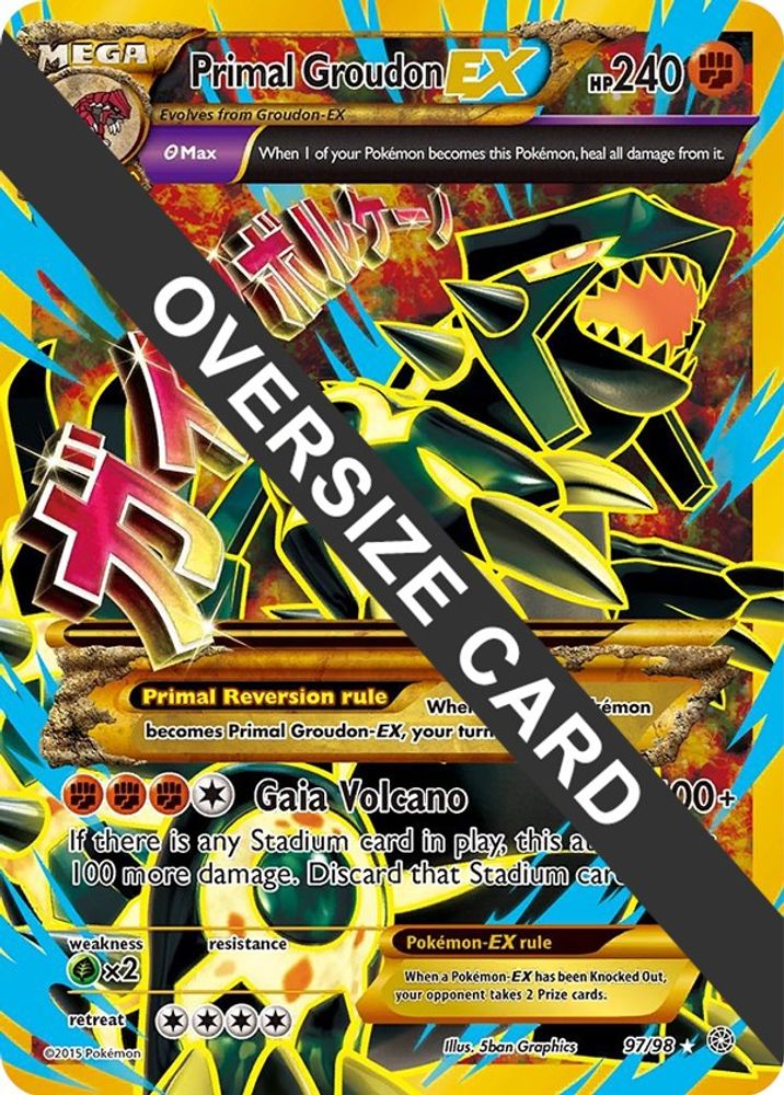 Primal Groudon EX (97/98) (Jumbo Card) [XY: Ancient Origins]