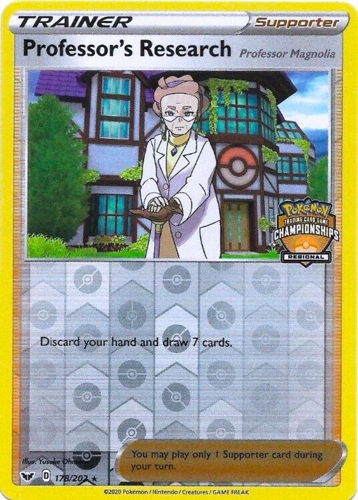 Professor's Research (178/202) (Regional Championship Promo) [Sword & Shield: Base Set]