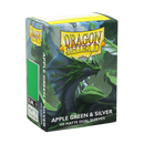 Dragon Shield: Standard 100ct Sleeves - Apple Green & Silver (Dual Matte)