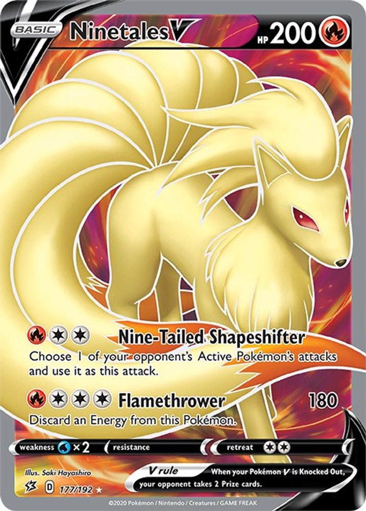 Ninetales V (177/192) [Sword & Shield: Rebel Clash]