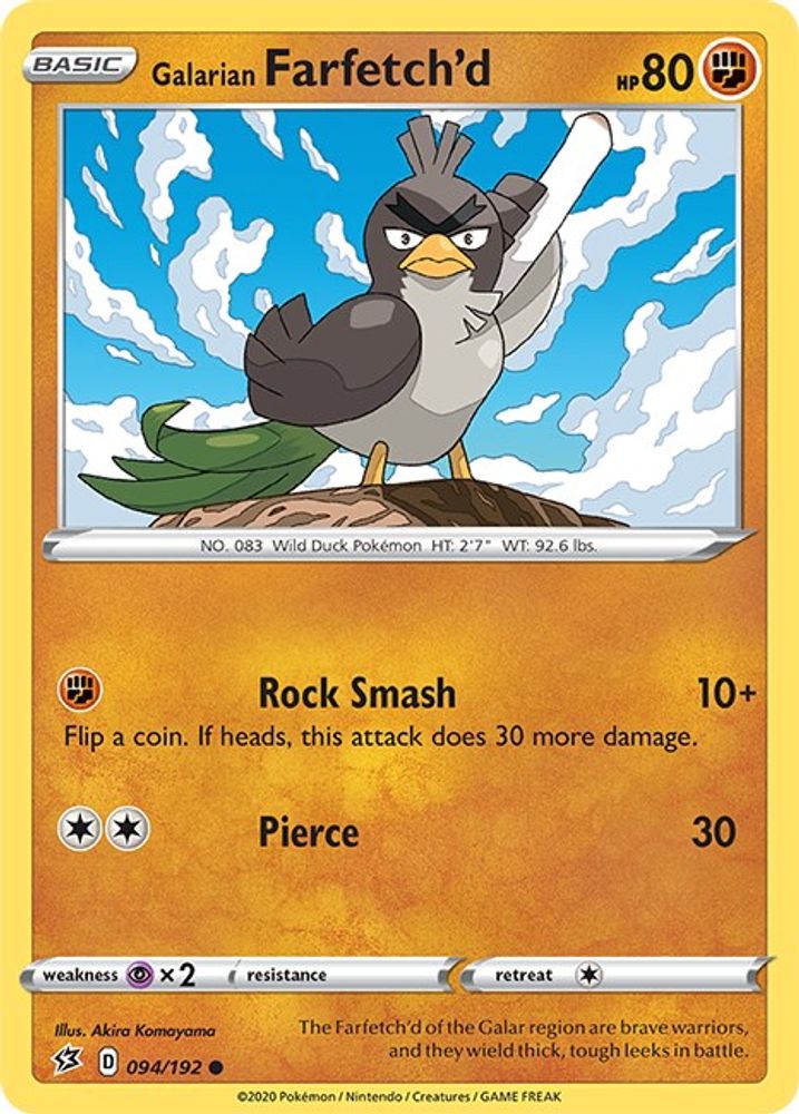 Galarian Farfetch'd (094/192) [Sword & Shield: Rebel Clash]