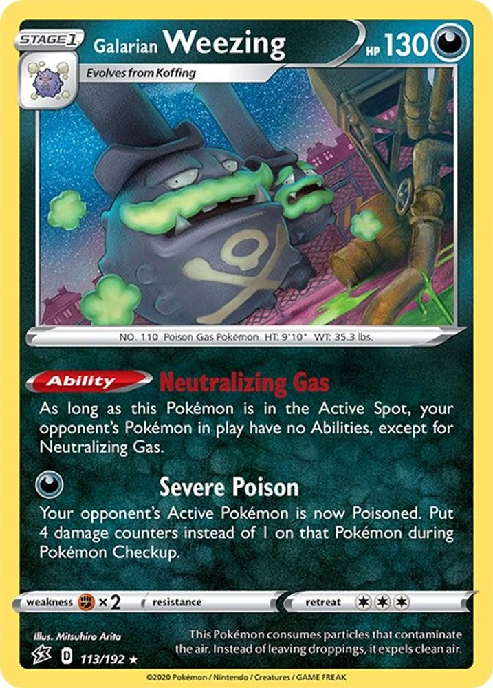 Galarian Weezing (113/192) [Sword & Shield: Rebel Clash]