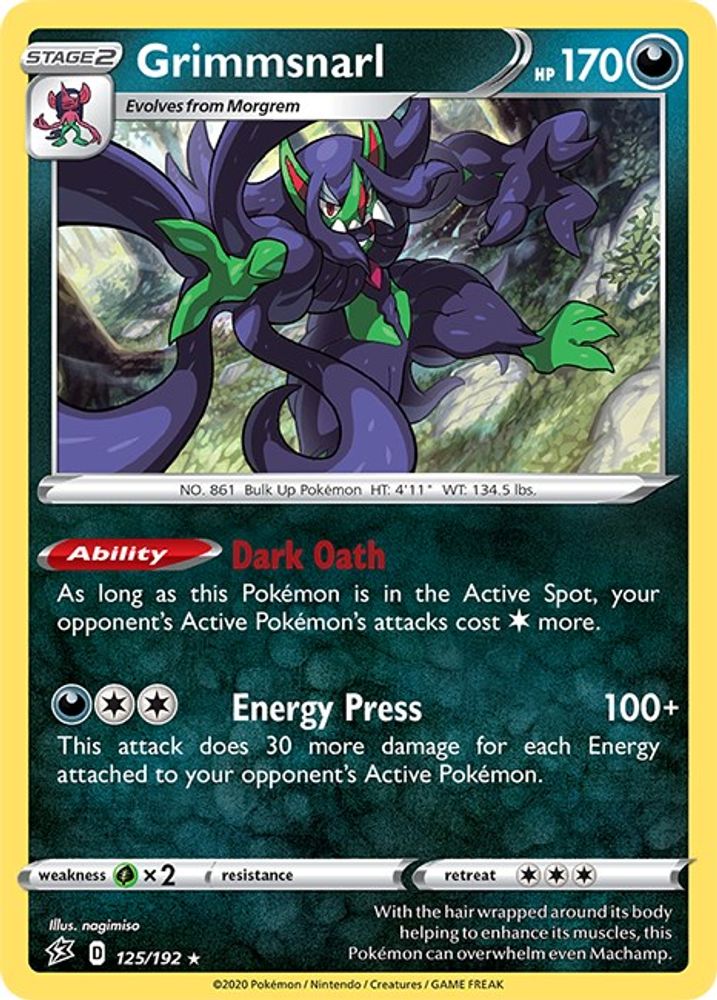 Grimmsnarl (125/192) [Sword & Shield: Rebel Clash]