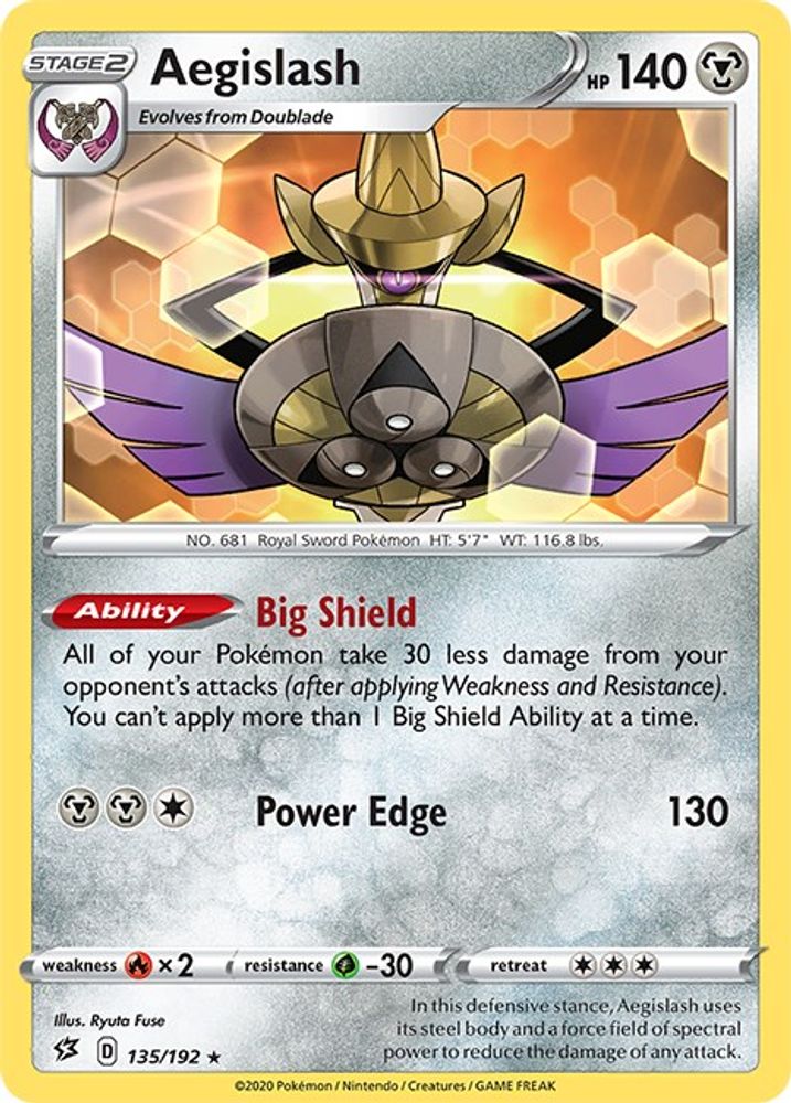 Aegislash (135/192) [Sword & Shield: Rebel Clash]