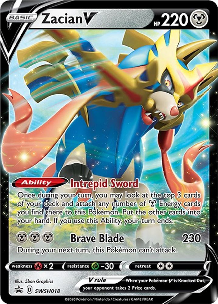 Zacian V (SWSH018) [Sword & Shield: Black Star Promos]