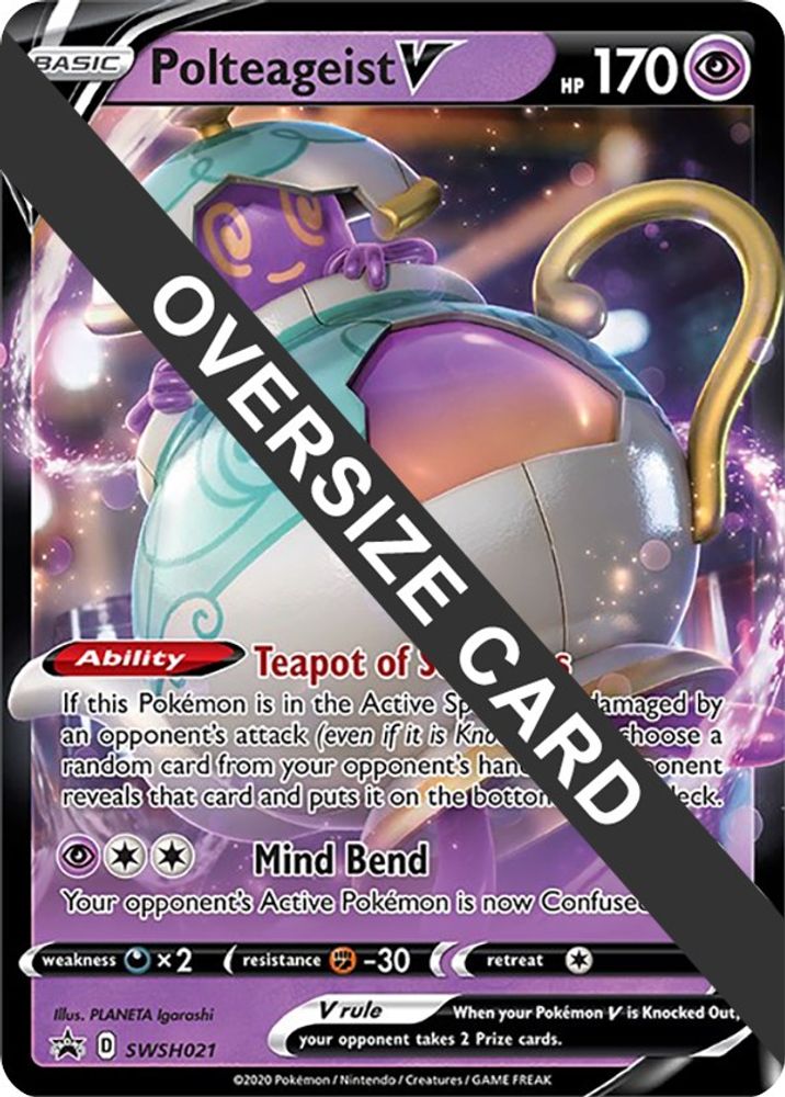 Polteageist V (SWSH021) (Jumbo Card) [Sword & Shield: Black Star Promos]