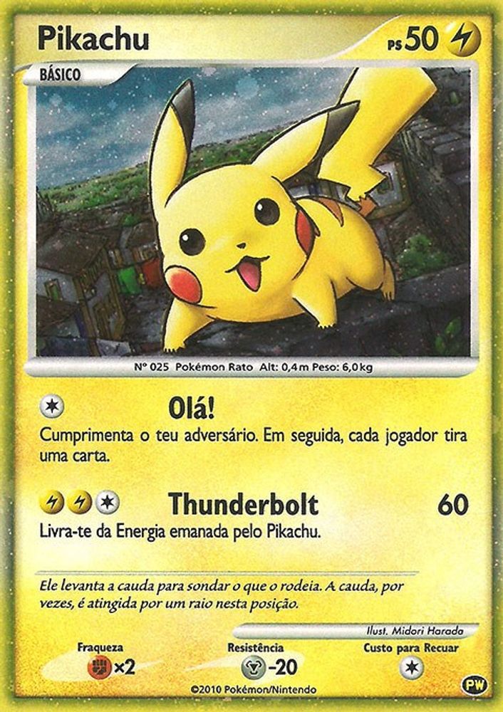 Pikachu (Portuguese) 0PW  - Holofoil Pikachu World Collection Promos - Promo