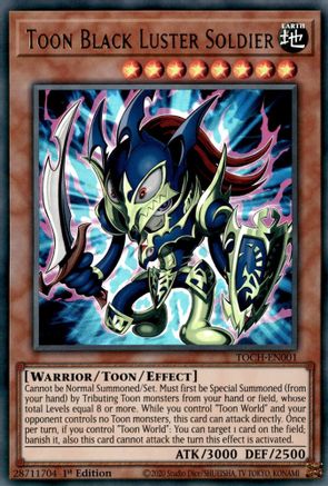 Toon Black Luster Soldier [TOCH-EN001] Ultra Rare