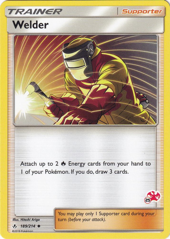 Welder (189/214) (Charizard Stamp #25) [Battle Academy 2020]