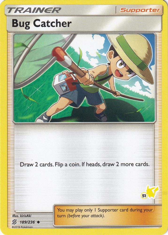 Bug Catcher (189/236) (Pikachu Stamp #51) [Battle Academy 2020]