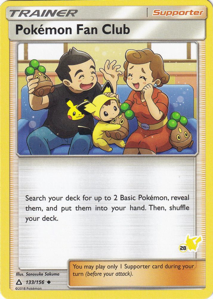 Pokemon Fan Club (133/156) (Pikachu Stamp #28) [Battle Academy 2020]