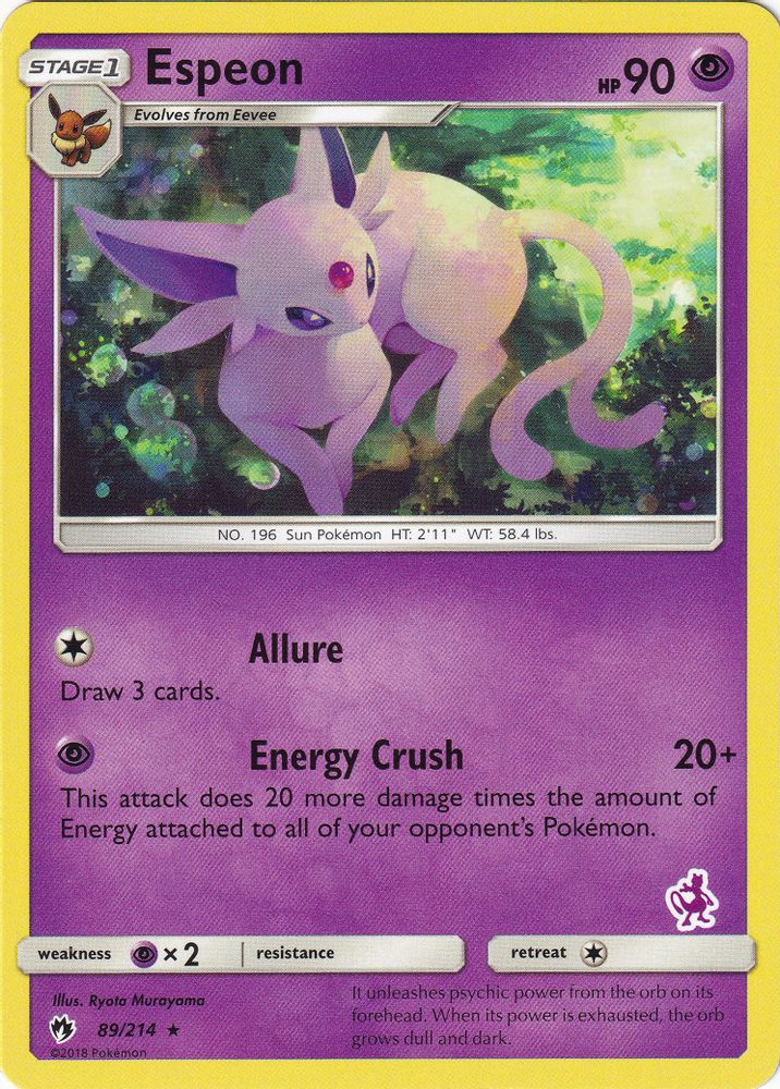 Espeon (89/214) (Mewtwo Deck) [Battle Academy 2020]