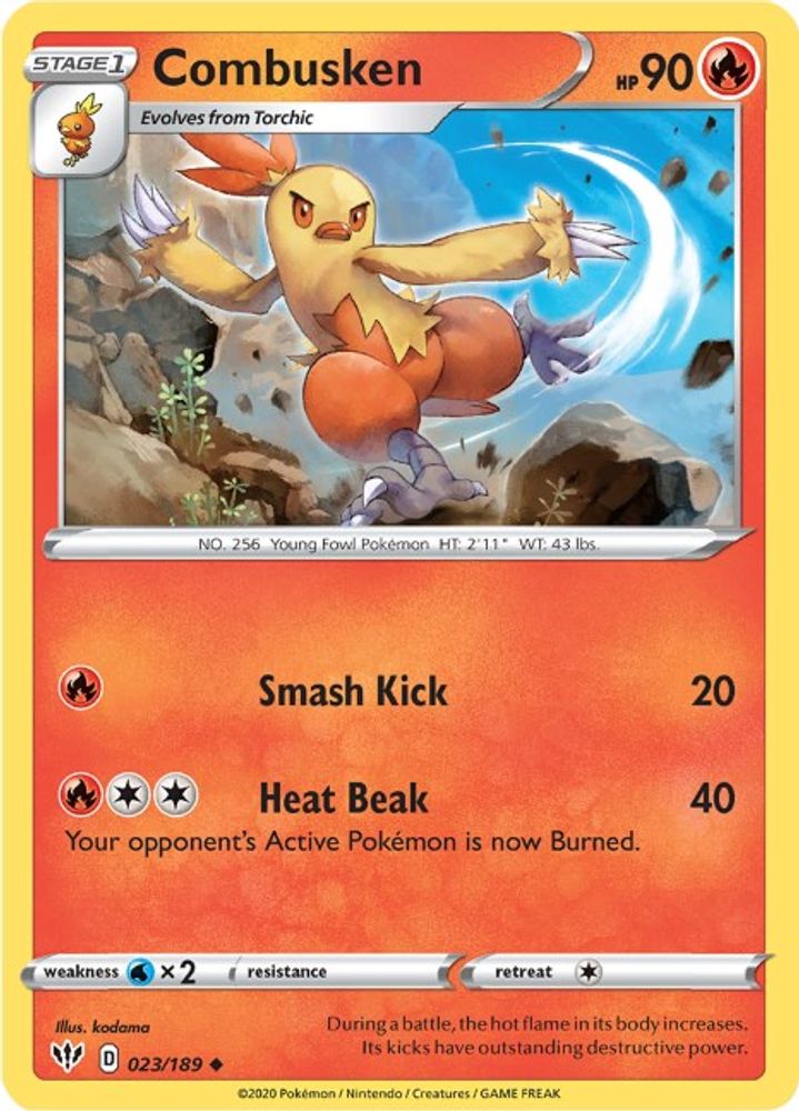 Combusken (023/189) [Sword & Shield: Darkness Ablaze]