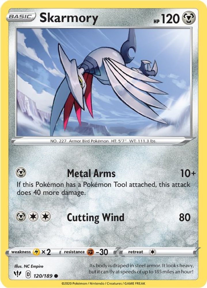 Skarmory (120/189) [Sword & Shield: Darkness Ablaze]