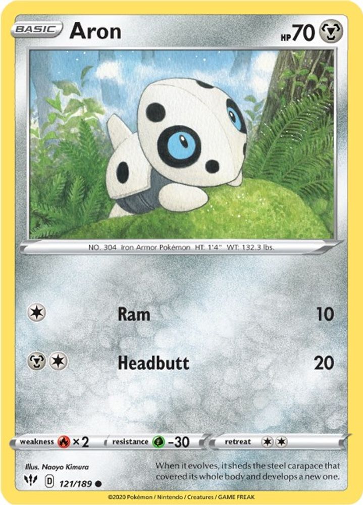 Aron (121/189) [Sword & Shield: Darkness Ablaze]