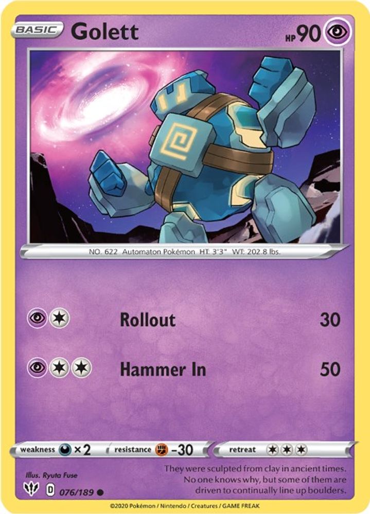 Golett (076/189) [Sword & Shield: Darkness Ablaze]