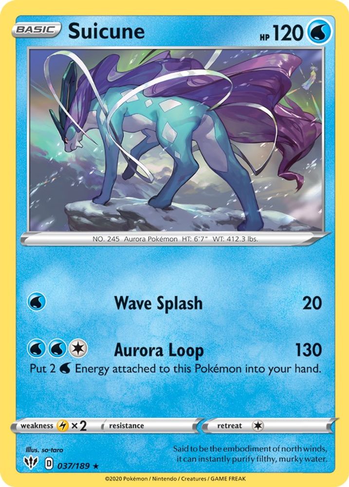 Suicune (037/189) (Theme Deck Exclusive) [Sword & Shield: Darkness Ablaze]