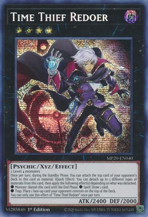 Time Thief Redoer [MP20-EN040] Prismatic Secret Rare