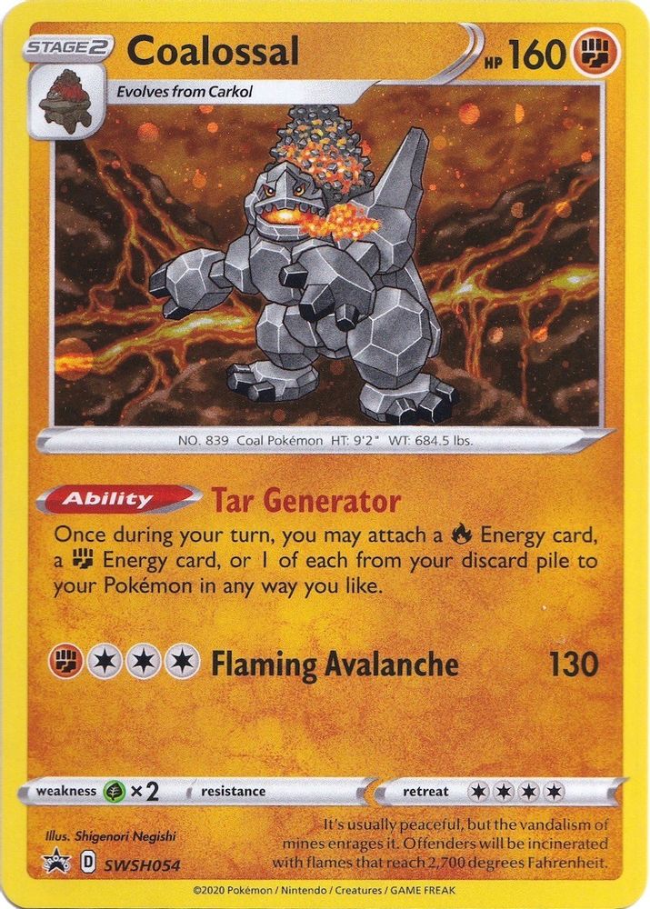 Coalossal (SWSH054) [Sword & Shield: Black Star Promos]