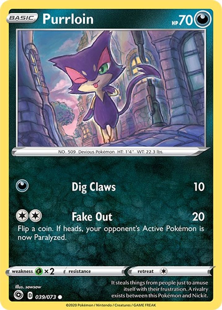 Purrloin (039/073) [Sword & Shield: Champion's Path]