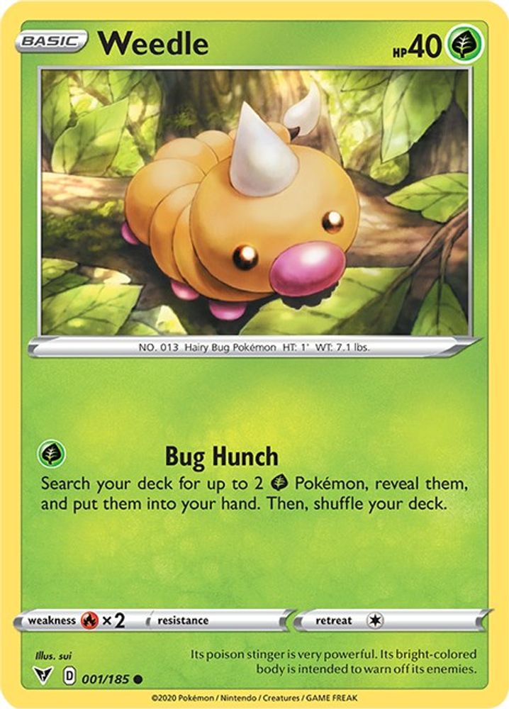 Weedle (001/185) [Sword & Shield: Vivid Voltage]