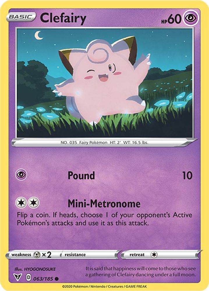 Clefairy (063/185) [Sword & Shield: Vivid Voltage]