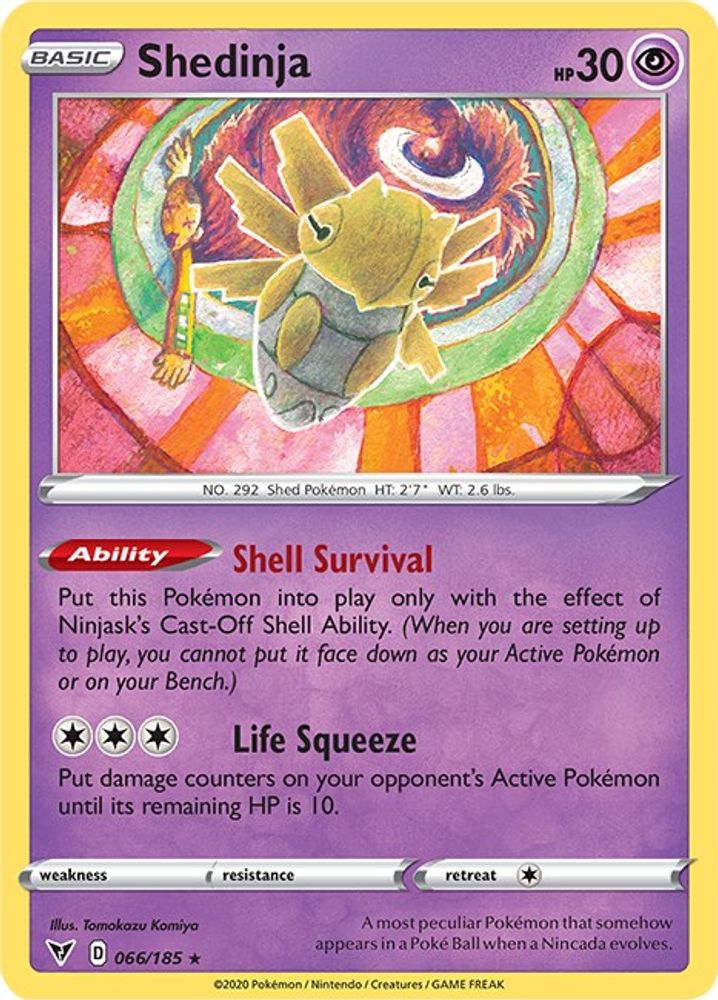 Shedinja (066/185) [Sword & Shield: Vivid Voltage]
