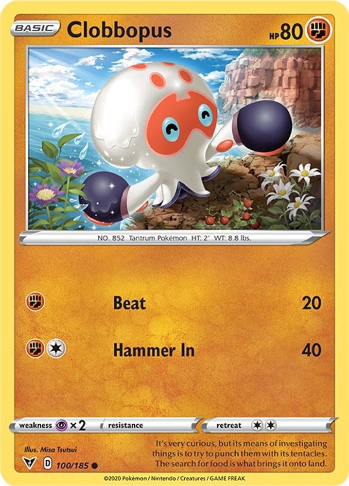 Clobbopus (100/185) [Sword & Shield: Vivid Voltage]