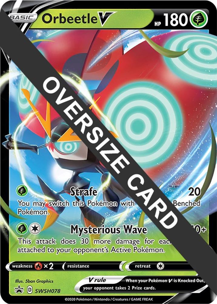 Orbeetle V (SWSH078) (Jumbo Card) [Sword & Shield: Black Star Promos]