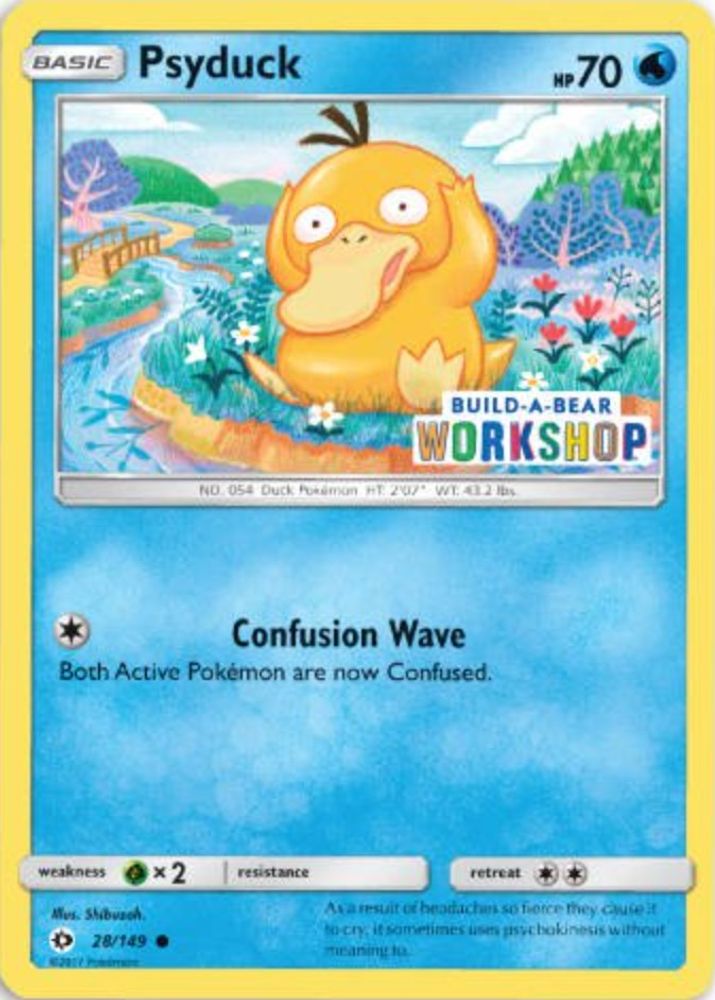 Psyduck (28/149) (Build-A-Bear Workshop Exclusive) [Sun & Moon: Base Set]