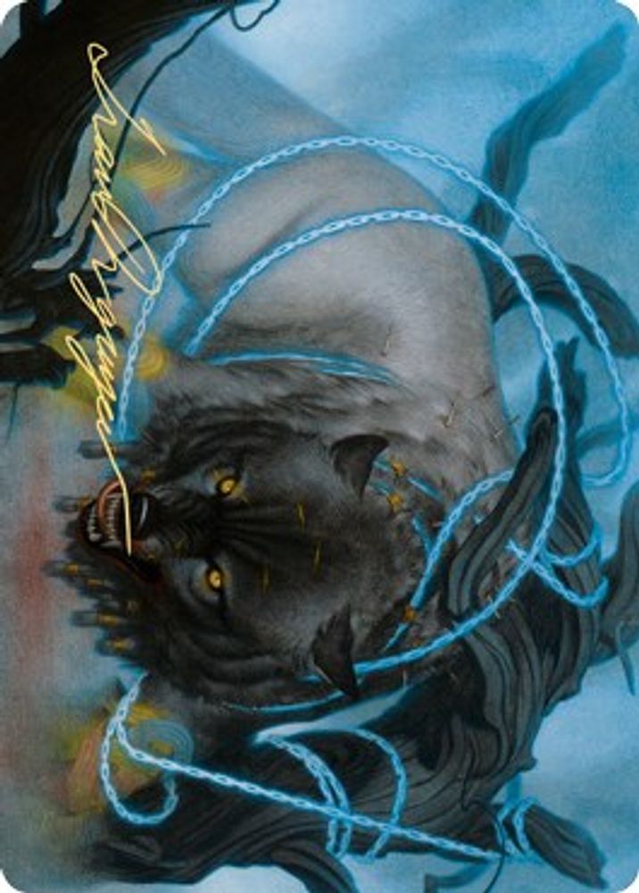 Bind the Monster Art Card (Gold-Stamped Signature) [Kaldheim Art Series]