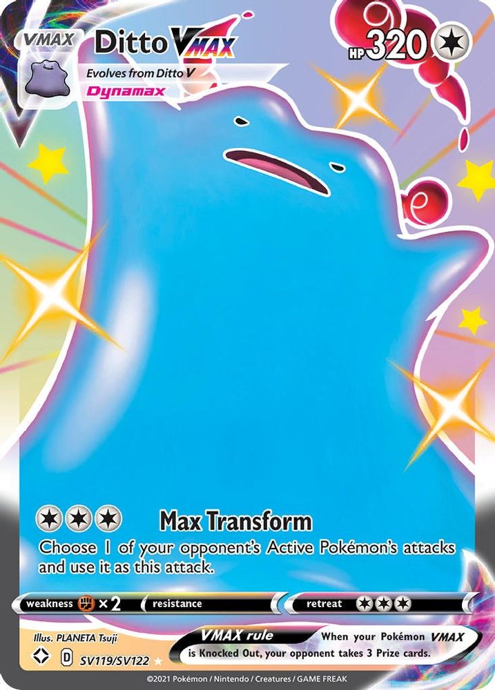 Ditto VMAX (SV119/SV122) [Sword & Shield: Shining Fates]