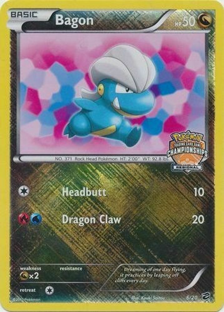 Bagon (6/20) (Regional Championship) [Black & White: Dragon Vault]