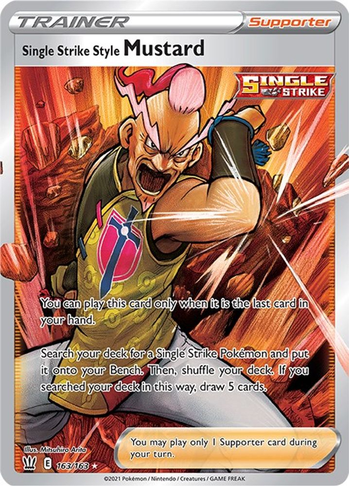 Single Strike Style Mustard (163/163) [Sword & Shield: Battle Styles]