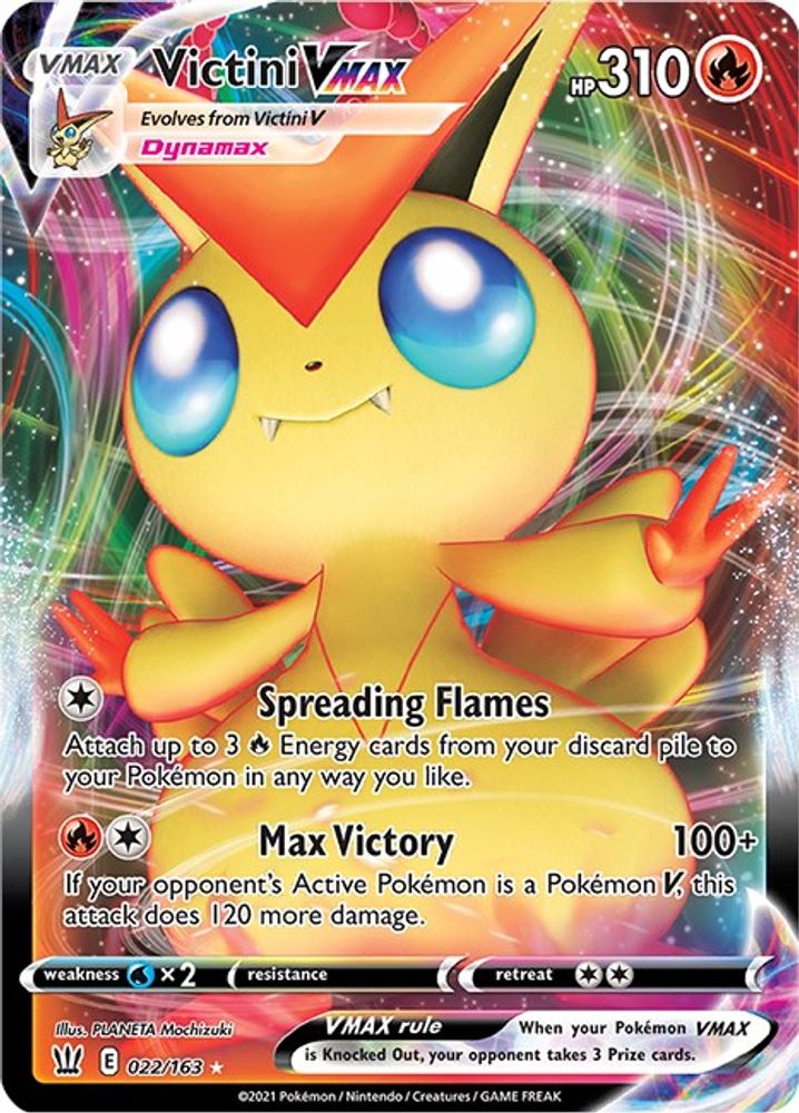 Victini VMAX (022/163) [Sword & Shield: Battle Styles]