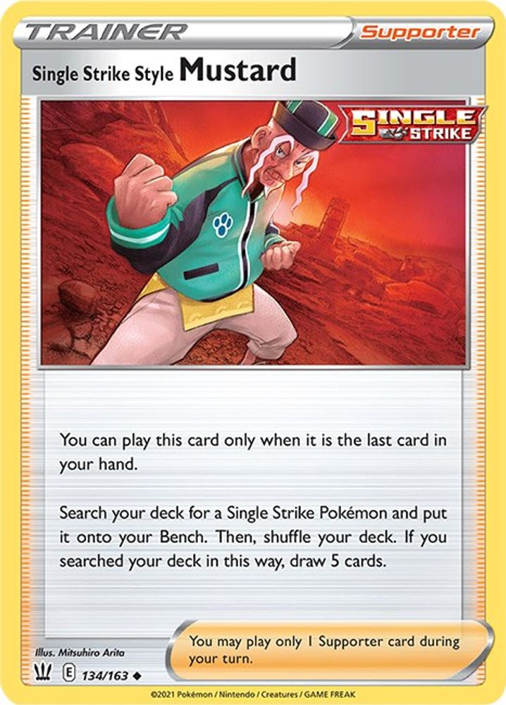 Single Strike Style Mustard (134/163) [Sword & Shield: Battle Styles]