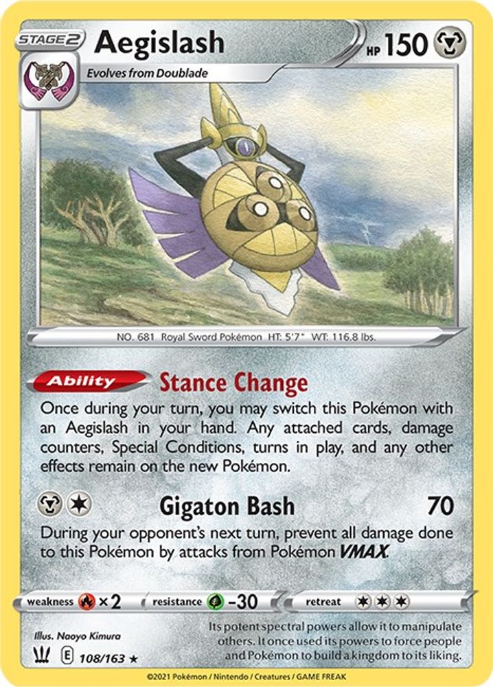 Aegislash (108/163) [Sword & Shield: Battle Styles]